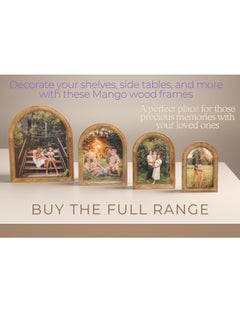 Mars & More Handcrafted Wooden Arch Photo Frame 22x27 cm by Artesania  - Image 5
