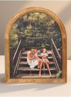 Mars & More Handcrafted Wooden Arch Photo Frame 22x27 cm by Artesania  - Image 2