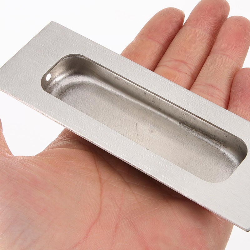 2 Pack 120x40mm Brushed Stainless Steel Recessed Cabinet Pull Handles for Drawers and Sliding Doors - Image 5