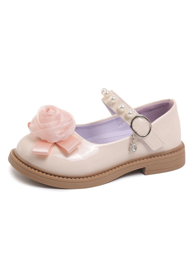 Autumn New Single Shoes For Girls Rose Leather Shoes Children's Fashion Princess Shoes Baby Shoes Student Casual Shoes - Image 5