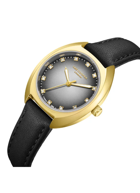 لي كوبر Lee Cooper LC07988.131 Women's Analog Display Watch & Leather Strap Black