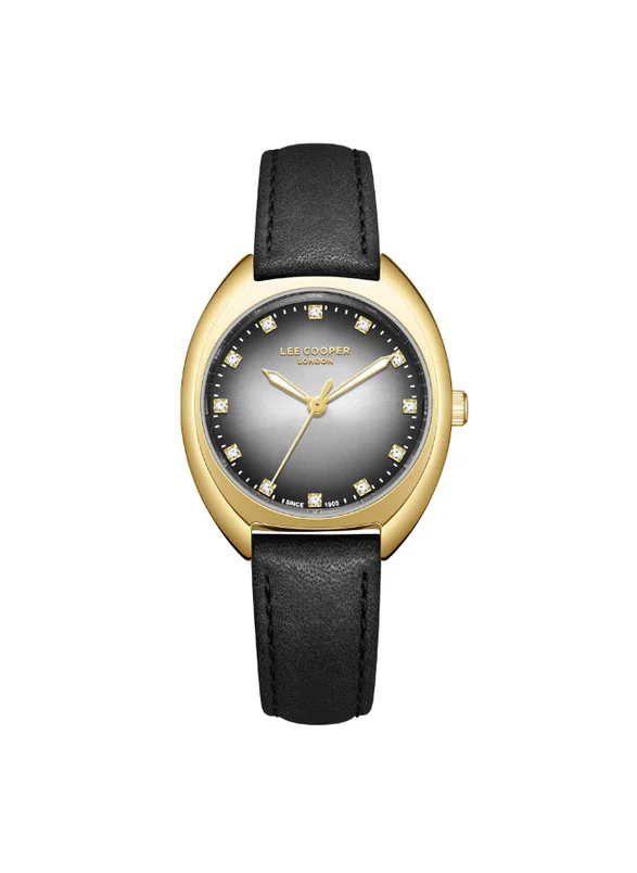 لي كوبر Lee Cooper LC07988.131 Women's Analog Display Watch & Leather Strap Black