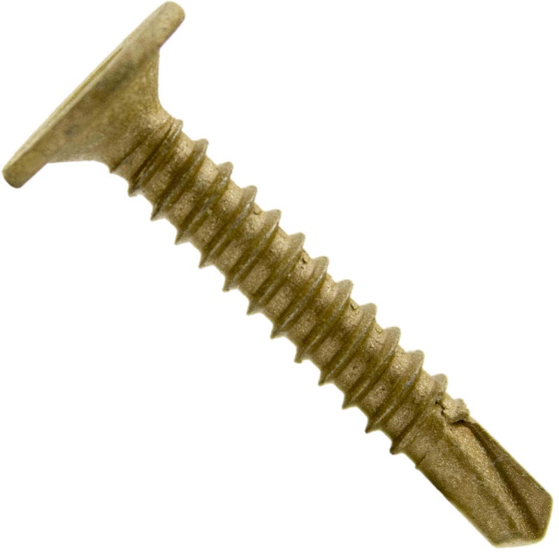 Jake Sales Self Drilling Wafer Head Screw #10-16 X 1-1/4"" Wood To Metal - Self Tapping Tek Screw T25 Star/Torx Drive (1 Pound - 139 Approx. Screw Count) - Image 1