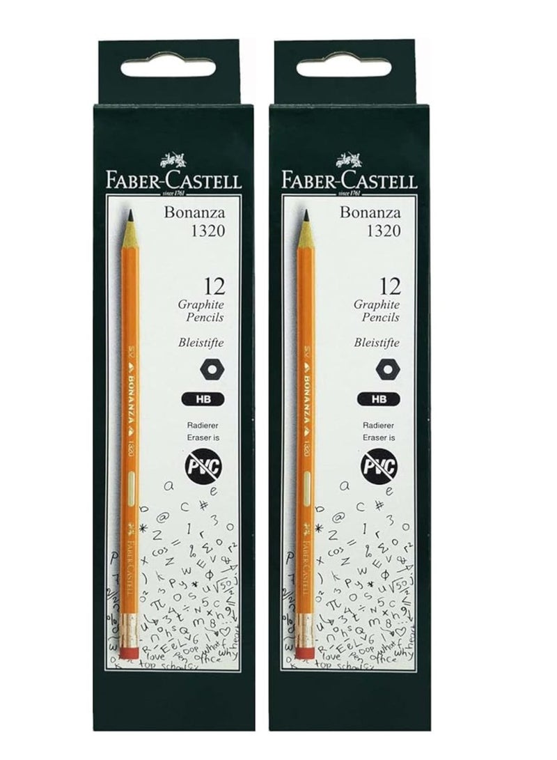 FABER-CASTELL 24 قطعة من أقلام الرصاص HB بلون برتقالي - Image 1