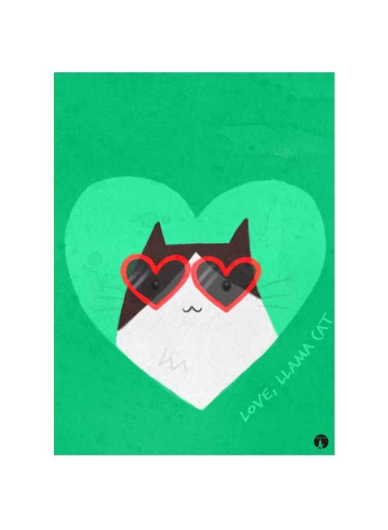 Printed Mousepad Green/White/Black