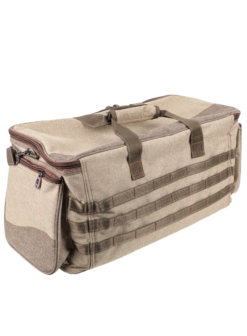 ALGHAFA AlGhafa, travel bag, Ezbet Almzr for trips, kashtat bag, camping bag, wilderness bag, wooden color, size 28*26*56cm  - Image 2