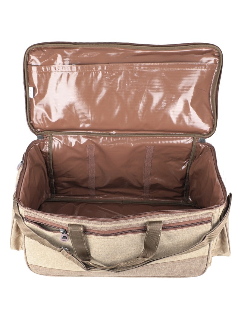 ALGHAFA AlGhafa, travel bag, Ezbet Almzr for trips, kashtat bag, camping bag, wilderness bag, wooden color, size 28*26*56cm  - Image 5