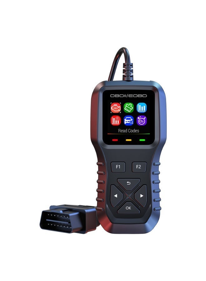 رايهونغ قارئ أعطال السيارة OBD2، جهاز تشخيص مع شاشة ملونة، قراءة بيانات حية، تحليل أعطال المحرك، متعدد اللغات - متوافق مع كل مركبات OBDII و EOBD - Image 1