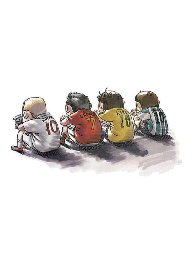 NIBEMINENT Football Player Cartoon Car Sticker