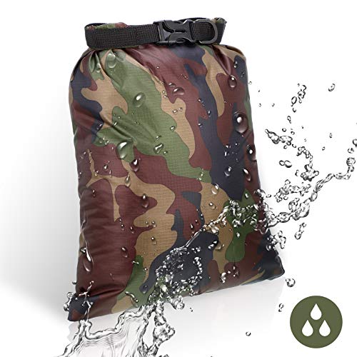 Shappy 6 Pcs Waterproof Dry Bag Set 6 Sizes Lightweight Sacks and Long Adjustable Shoulder Strap Outdoor Water Proof Keep Gear Dry Bag Stuff Sacks for Backpacking, Boating, Hiking, Camping (Camo) - Image 5