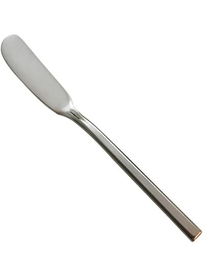 12 Piece Silver Stainless Steel Flatware Set Butter Jam Cheese Table Dessert Knives - Image 1