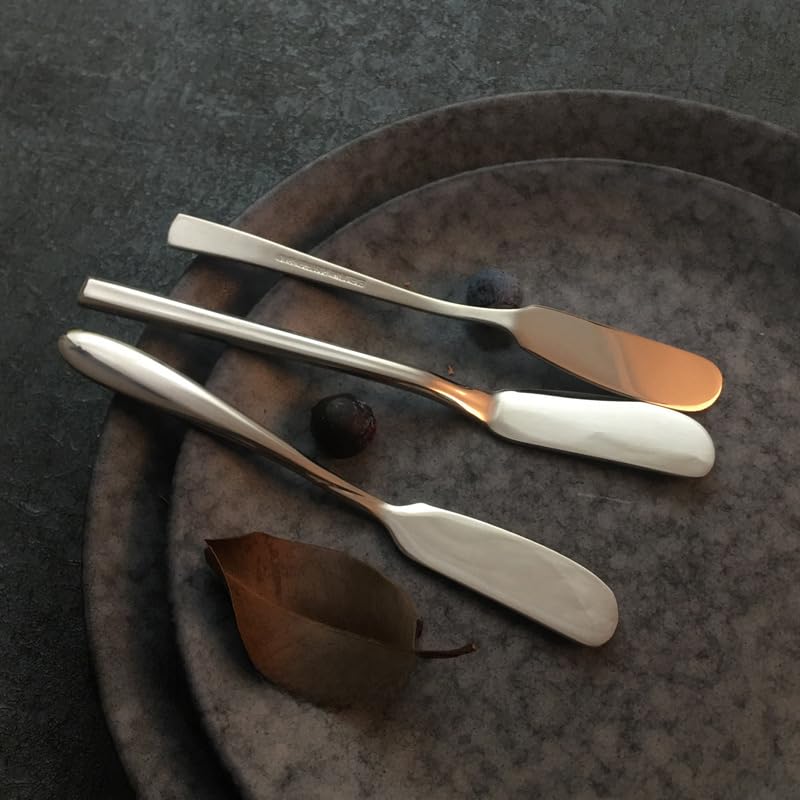12 Piece Silver Stainless Steel Flatware Set Butter Jam Cheese Table Dessert Knives - Image 5