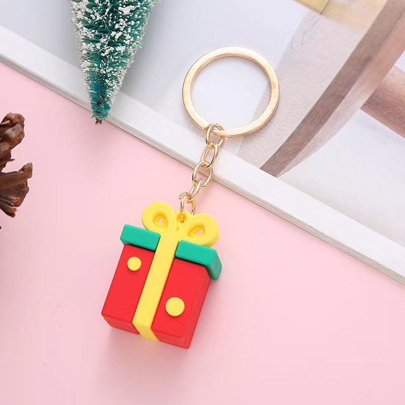 New Cute Christmas Snowman Keychain Cartoon Key Chain Car Pendant School Bag Hanging Jewelry Small Gift - Image 5