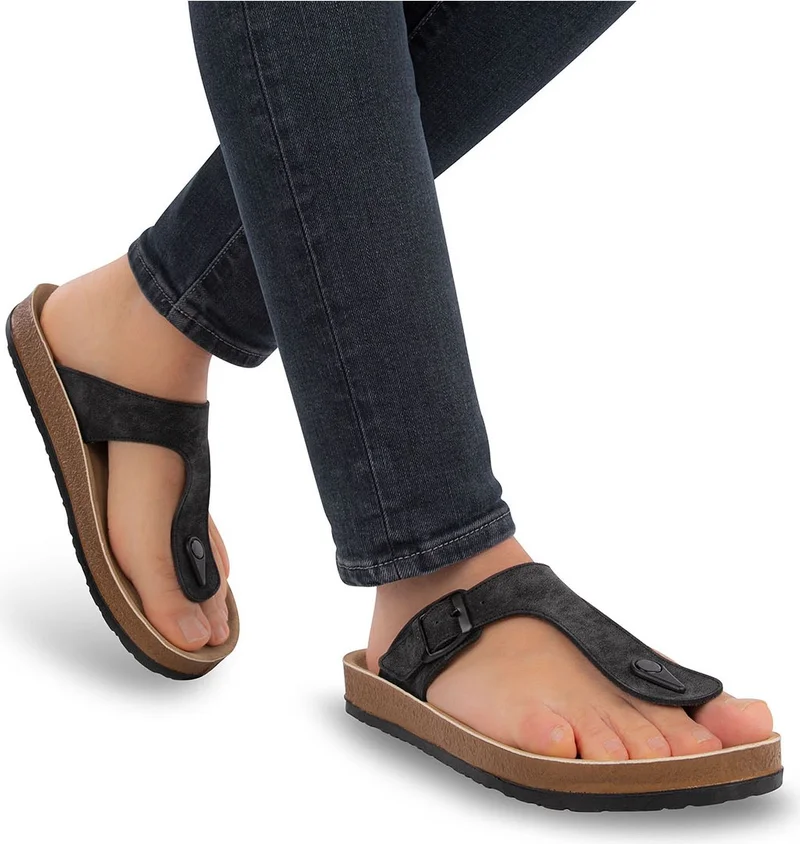 MUYA Orthopedix Snipe Anatomical Adjustable Buckled Flip-Flops for Men 31331
