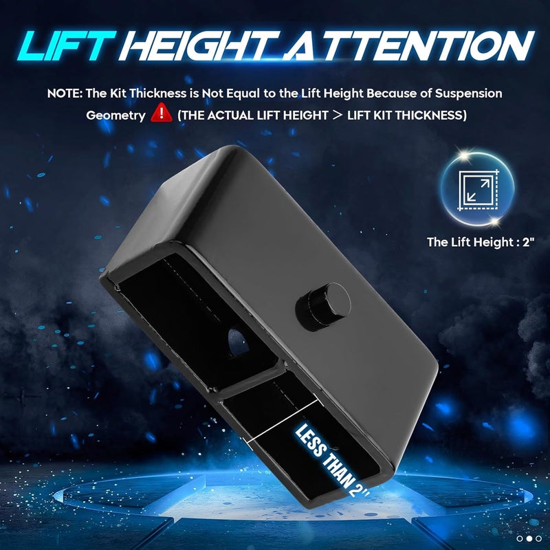 ILONPA 2" Rear Leveling Lift Kit for Chevy GMC - Image 3