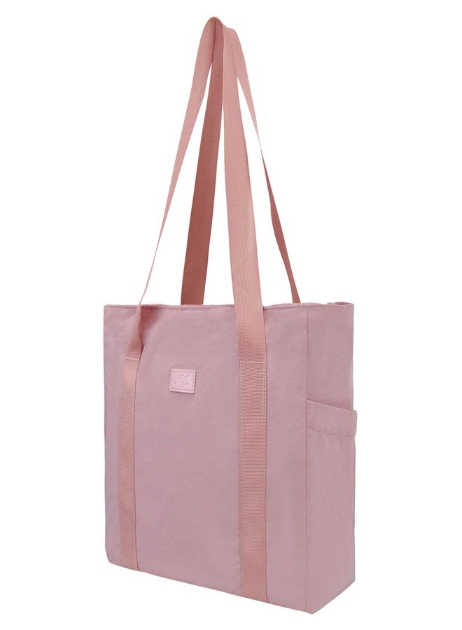 NGIL Yoga Tote Bag, Gym Tote Bag,Work Nurse Tote Bag for Women, Computer Tote for Laptop, Travel Tote Shoulder Bag for Women (Pink) - Image 1