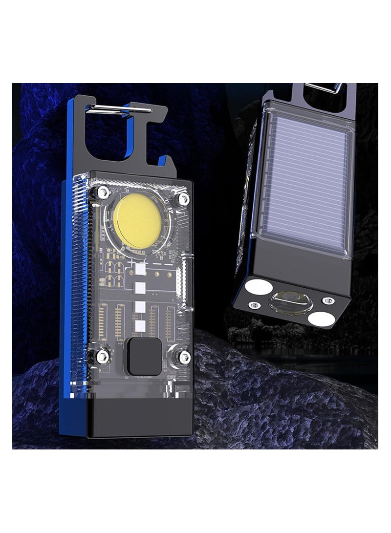 Y&D Portable Keychain Flashligh, Magnetic Clip-on Work Light Mini Outdoor Flashlight, Waterproof Rechargeable Pocket for Hiking, Camping, Survival, Emergency  - Image 5