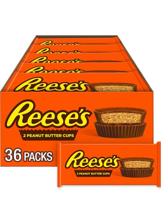 Reese's Peanut Butter Cups Candy, Chocolate 1.5 oz Packages (Pack of 36) - Image 1