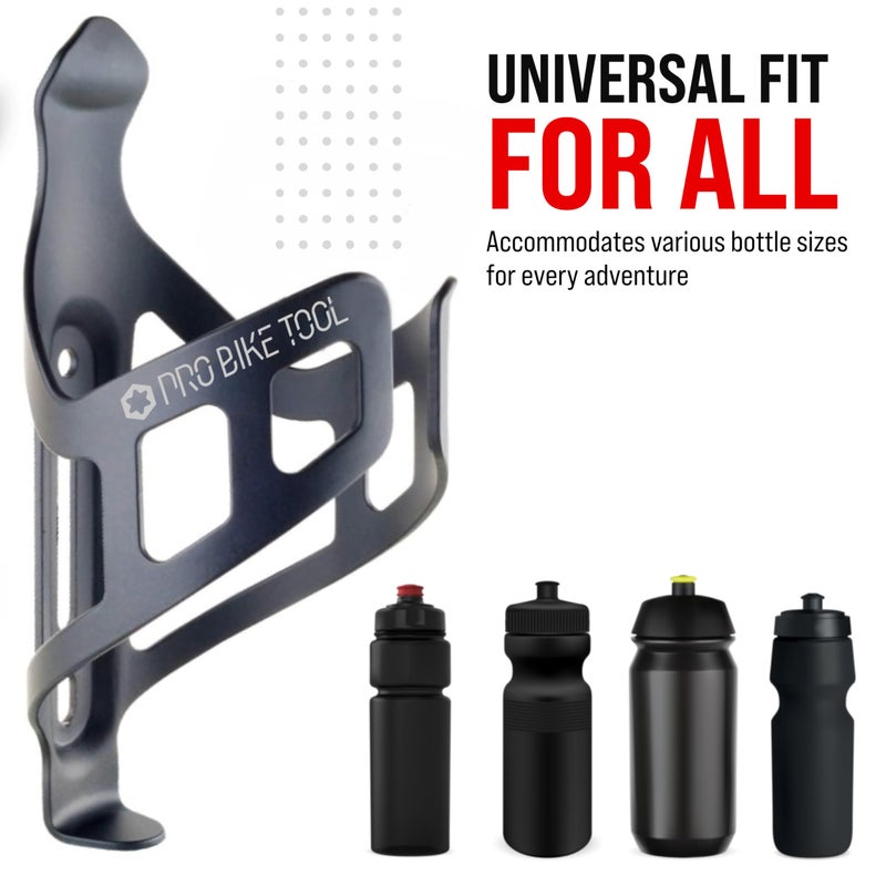 Pro Bike Tool حامل زجاجة الماء للدراجات من برو بايك تول - خفيف الوزن وقوي مع نظام تثبيت آمن، للدراجات الجبلية والطرقات (MTB) عالمي - Image 5