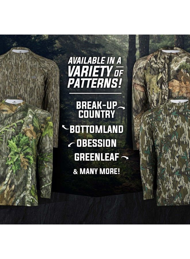 Mossy Oak Standard Camo Hunting Shirts for Men Long Sleeve, Obsession, X-Large - Image 4