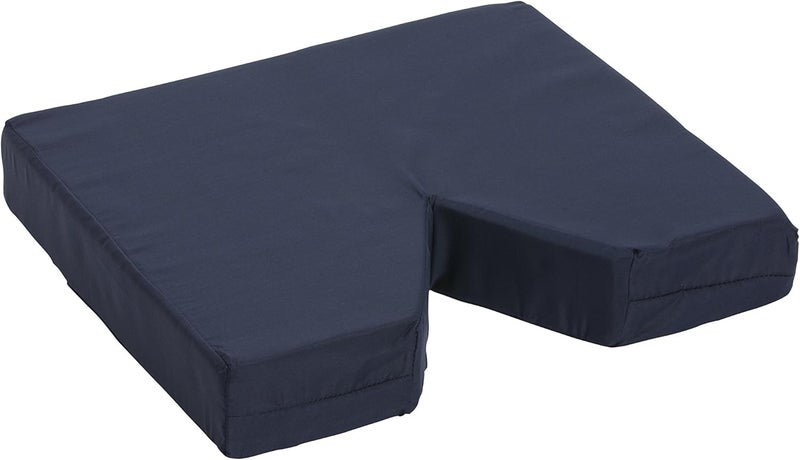 DMI Comfort Contoured Foam Coccyx Seat Cushion for Sciatica Back Pain with Supportive Hard Board Removable Insert for Chair or Wheelchair  Navy - Image 3