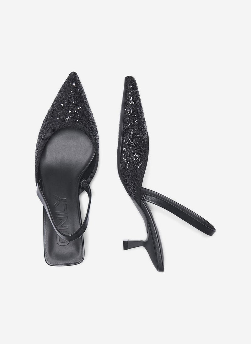 ONLY Women's ONLCOCO-11 Glitter Slingback Heel - Image 4