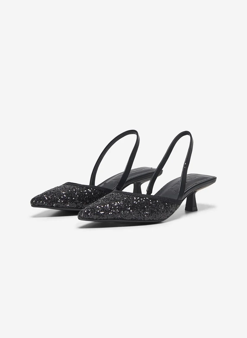 فيرو مودا Women's ONLCOCO-11 Glitter Slingback Heel