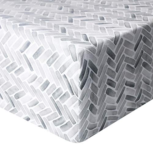 Copper Pearl Premium Knit Baby Crib Sheets for Boys and Girls Breathable and Soft, Fitted Crib Sheets for Standard Baby Mattresses, Alta - Image 1