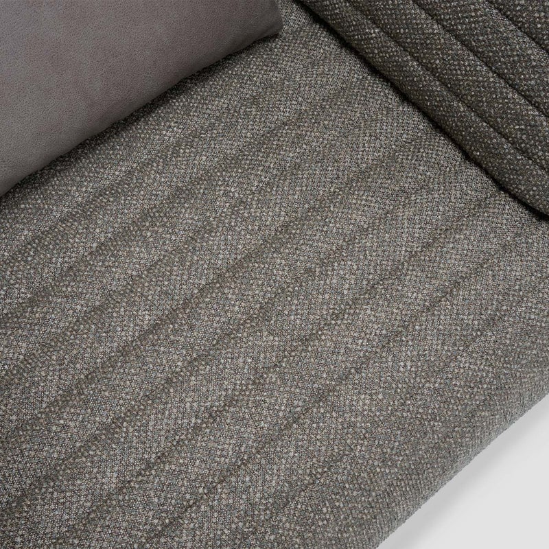 AL HUZAIFA FURNITURE Armonia Single Seater Sofa, Upholstered In Faux Leather & Fabric - Image 3