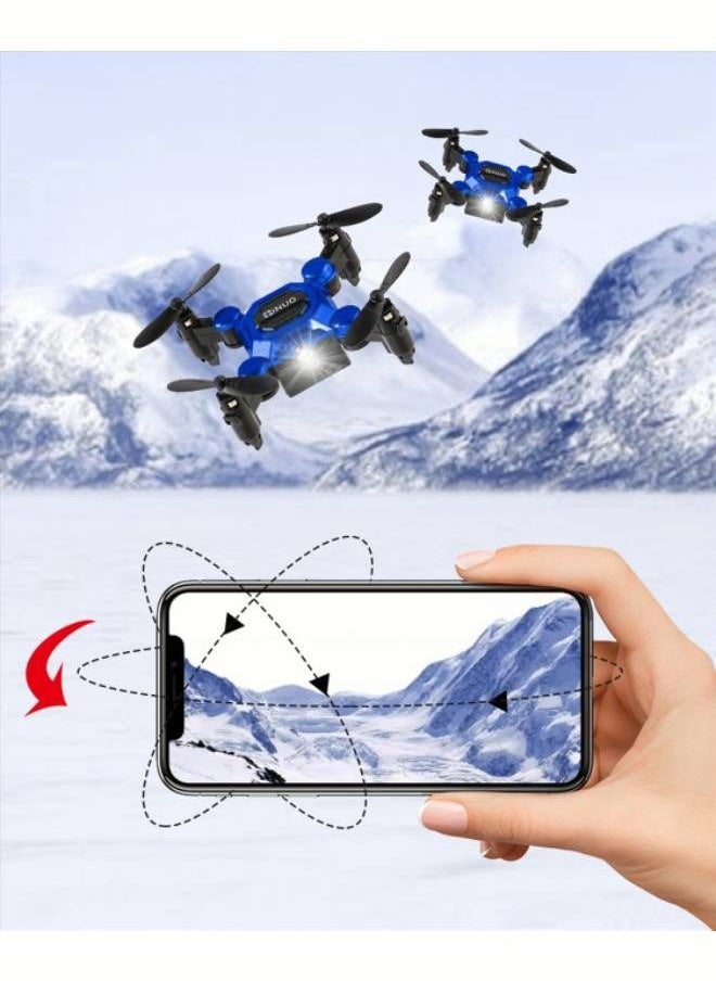 INUO - Four-axis Mini RC Drone with 2 Batteries Remote Control Aircraft Toy - Image 1