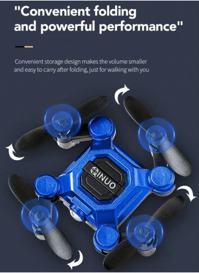 INUO - Four-axis Mini RC Drone with 2 Batteries Remote Control Aircraft Toy - Image 1