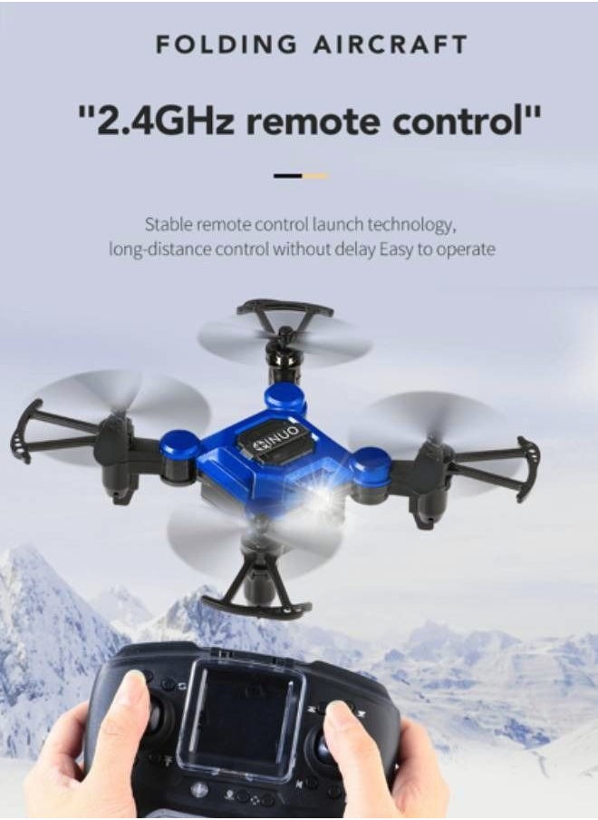 INUO - Four-axis Mini RC Drone with 2 Batteries Remote Control Aircraft Toy - Image 1