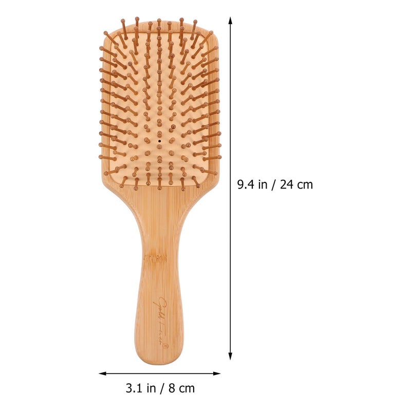 Wide Tooth Paddle Comb Set For Scalp Massage Detangling Hair Brush Men Women - Image 3