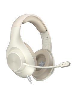 Wired Gaming Headset with 7.1 Surround Sound, H-7 Gaming Over Ear Headphones with Noise Cancelling, Flexible Mic, Memory Earmuffs, Wired Headset for PC/PS5/VS/Xbox Series X/S/Switch, White