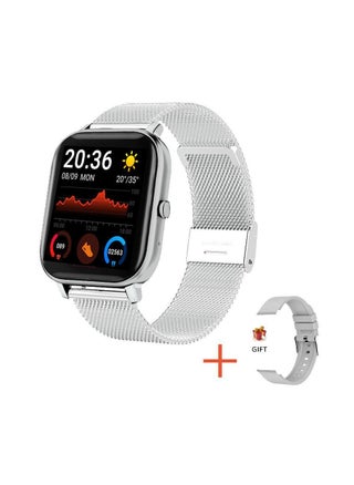 Silver mesh + silicone