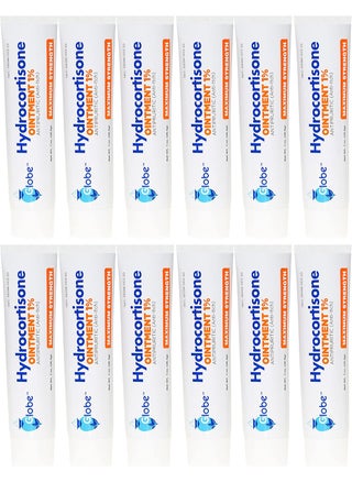 Globe Hydrocortisone 1% Maximum Strength Transparent Ointment 1 oz | Anti-Itch Ointment for Redness, Swelling, Itch, Rash, Dermatitis, Bug/Mosquito Bites, Eczema, Hemorrhoids & More (12 Pack) - pzsku/Z4E4DF9B83E6B3F2F4B47Z/45/_/1744284514/f25cc22e-5875-4655-9e71-f89da57a93cf