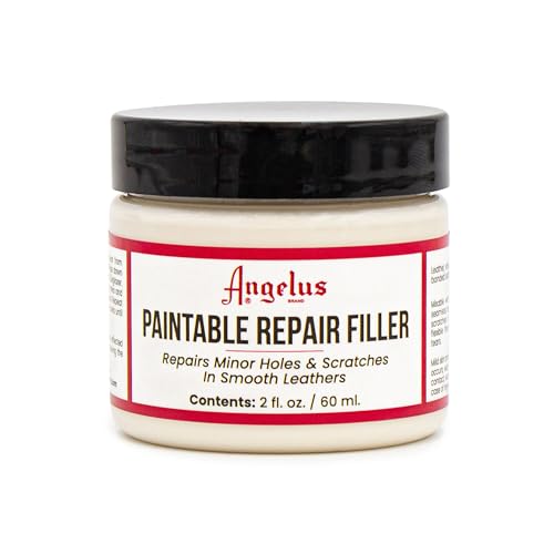 Angelus Leather Filler for Filling or Repairing Holes, Tears, Cracks, Scratches, for Leather Car Seats, Furniture, Shoes - Flexible | Made in USA - 2 fl oz - Image 1