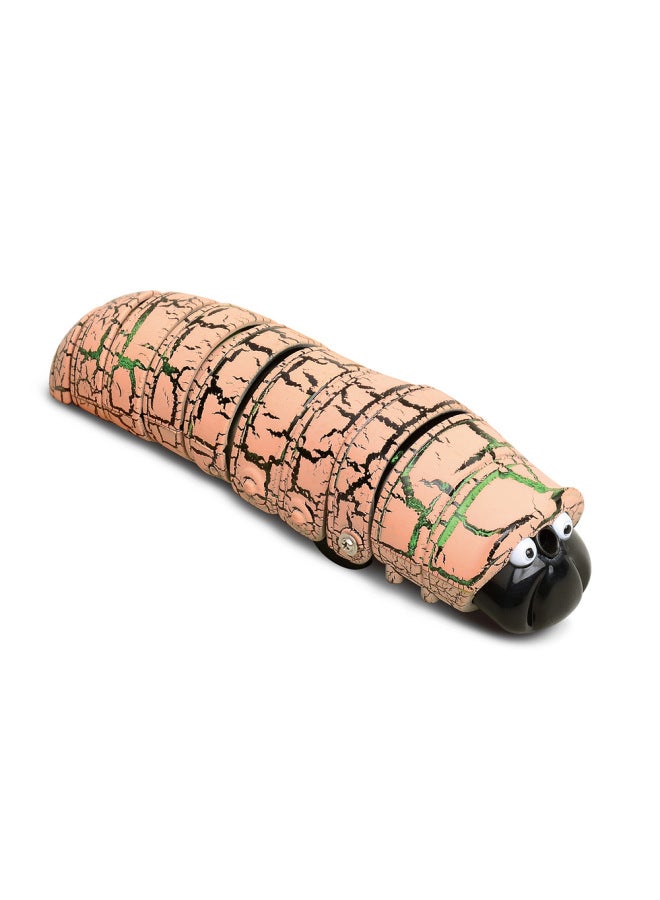 Internet Popular Simulation Trick Remote Control Caterpillar Mini Yoyo Worm Electric Funny Cat And Dog Strange Toy-Color:Remote Caterpillar-Brown  - Image 1