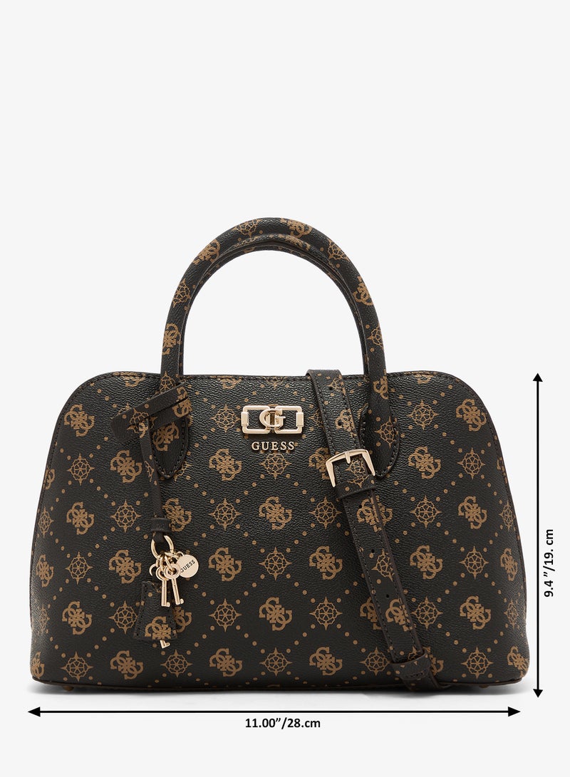GUESS Emelie Logo Satchel Bag - Image 5