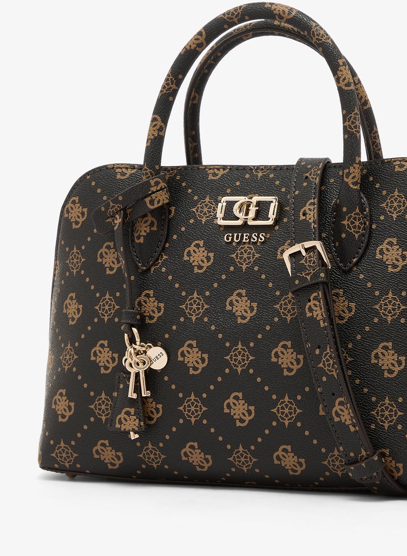 GUESS Emelie Logo Satchel Bag - Image 3