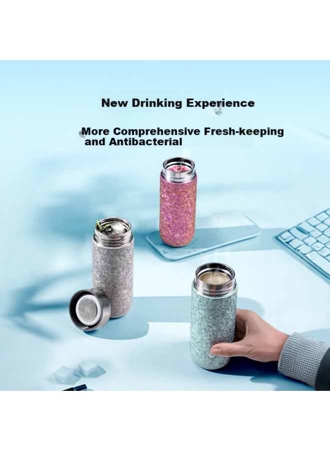 JD.com Jd Jingzao Titanium Health Insulated Cup Pocket Cup Men And Women High-end Gift Water Cup Silver 270ml - Image 2