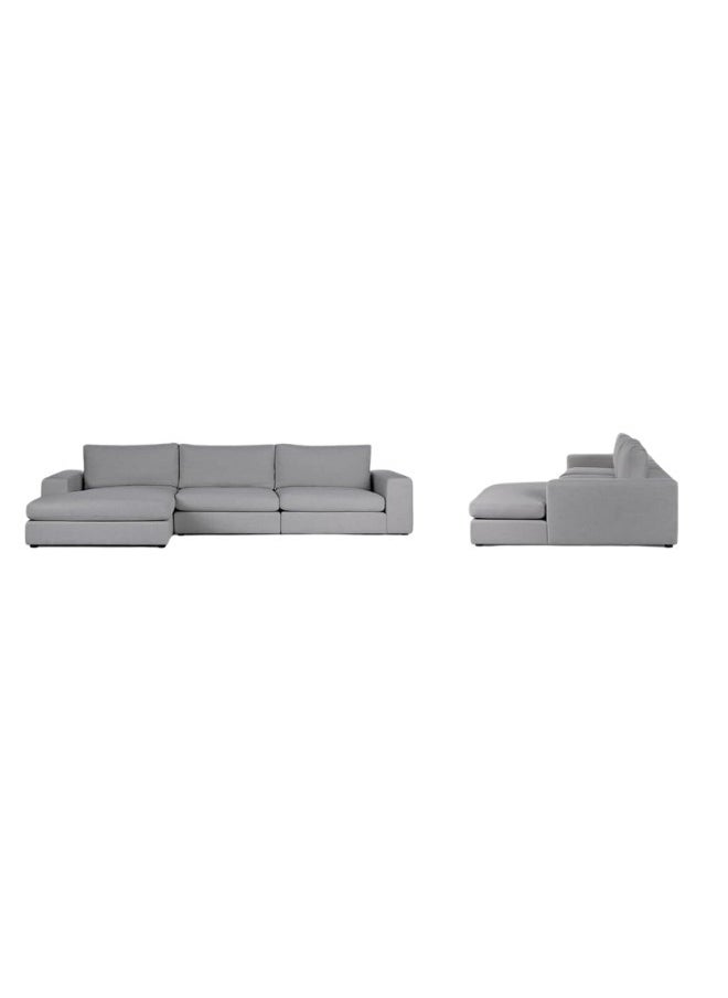 L Shape Luxury Sofa Set |Corner Sofa |Modern Design Furniture Sectional Couch Living Room Sofas (Grey)