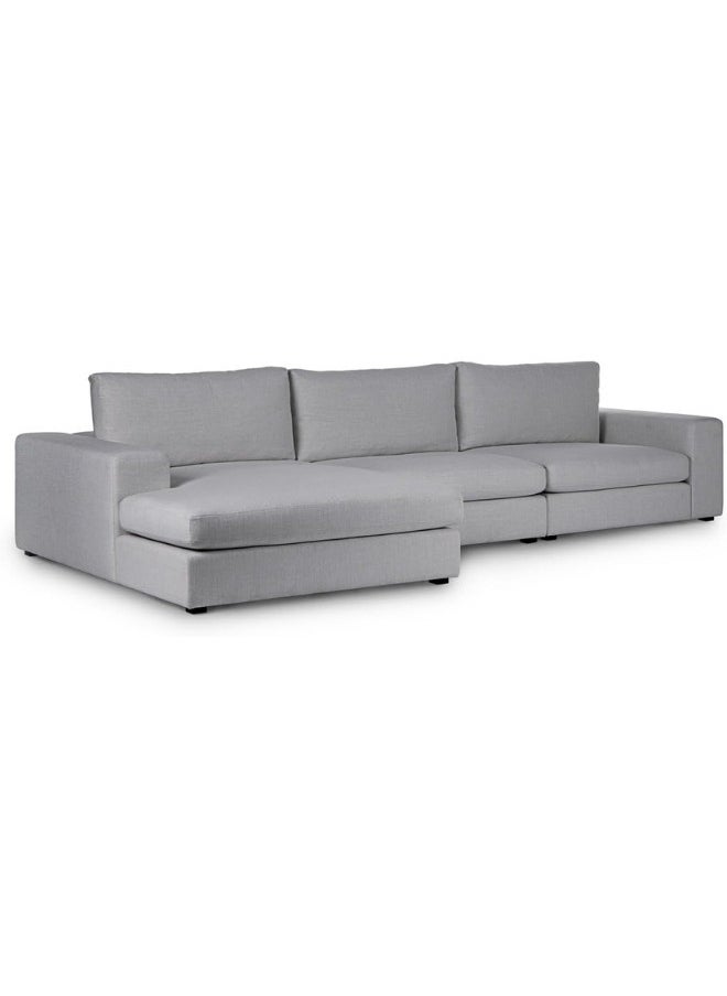 L Shape Luxury Sofa Set |Corner Sofa |Modern Design Furniture Sectional Couch Living Room Sofas (Grey)