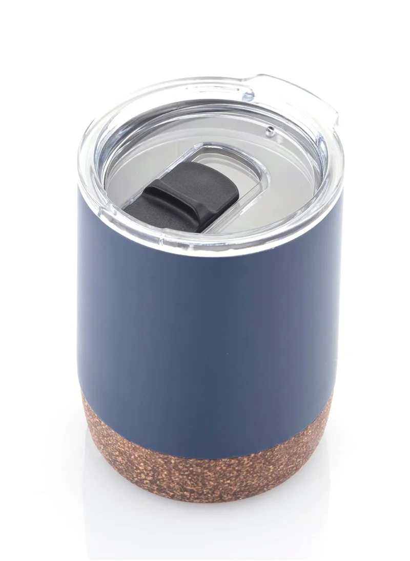 Hans Larsen GOUDA - Hans Larsen Vacuum Mug With Cork Base - Blue