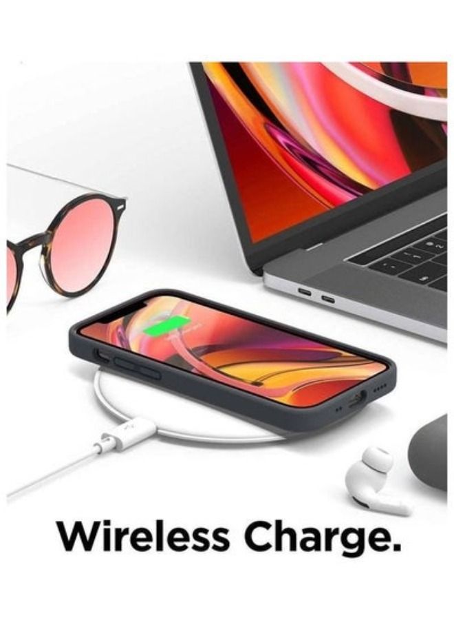 3Pack for iPhone 13 Silicone Case Soft Slim Liquid Gel Silicone Shockproof Phone Cover Microfiber Lining Full Body Protection 6.1 inch Dark Grey/White/Stone - Image 5