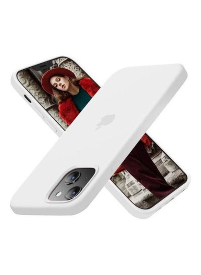 3Pack for iPhone 13 Silicone Case Soft Slim Liquid Gel Silicone Shockproof Phone Cover Microfiber Lining Full Body Protection 6.1 inch Dark Grey/White/Stone - Image 2