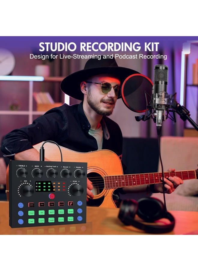 ALSO GO Podcast Equipment Bundle for 2, V8s Voice Changer with BM-800 Podcast Microphone Bundle for Podcasting, Recording, Singing, Streaming and Gaming - Image 5