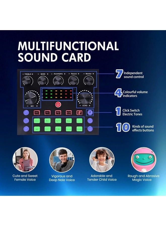 ALSO GO Podcast Equipment Bundle for 2, V8s Voice Changer with BM-800 Podcast Microphone Bundle for Podcasting, Recording, Singing, Streaming and Gaming - Image 4