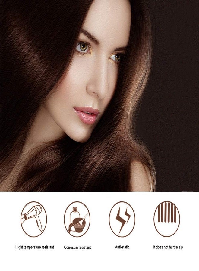 wweenuo 2 pcs Stainless Steel Hair Combs Anti Static Styling Comb Hairdressing Barbers Combs (Gold) - Image 5