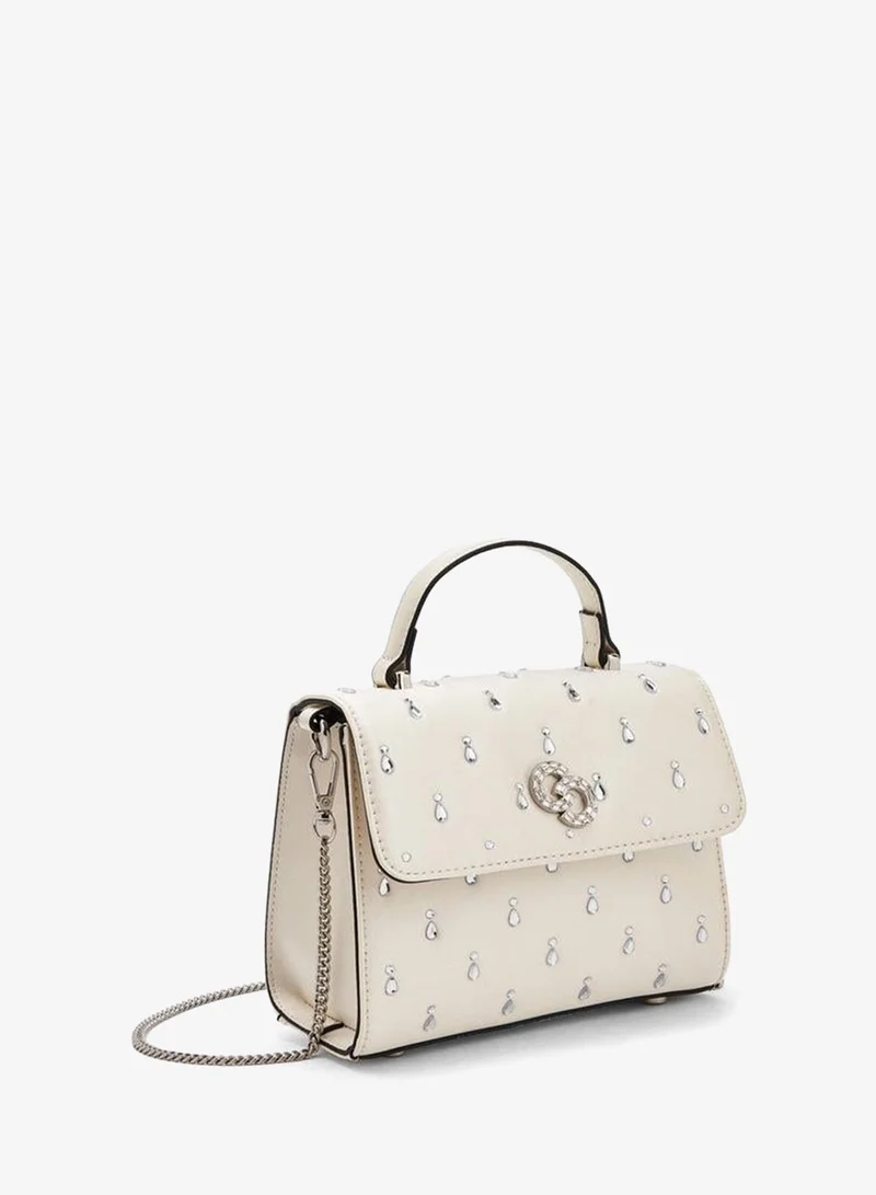 سيليست Embellished Satchel Bag With Chain Strap Ramadan Collections